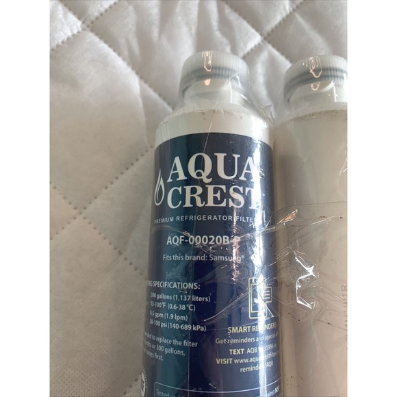 AQUACREST AQF-DA29-00020B-P Refrigerator Water Filters 2 Pieces - White 💦💦 - Picture 2 of 15
